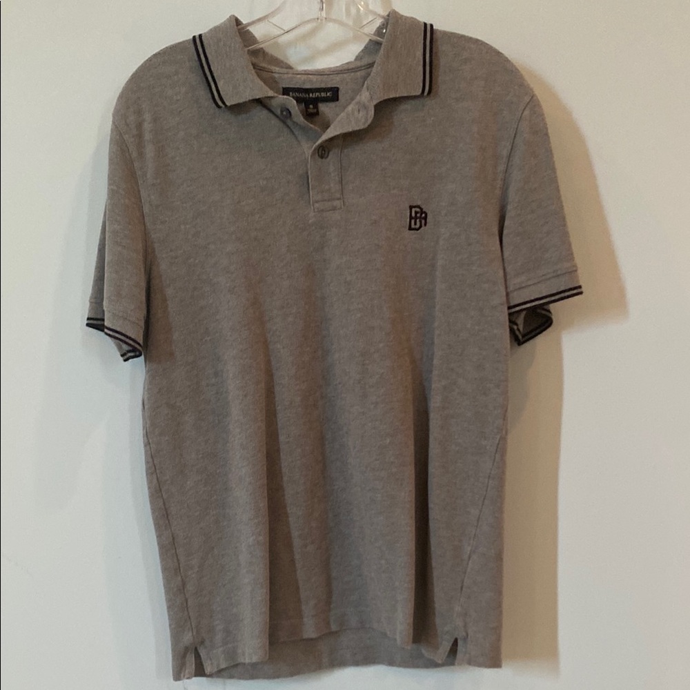 Banana Republic Men's Gray Polo Shirt - like New - Size S